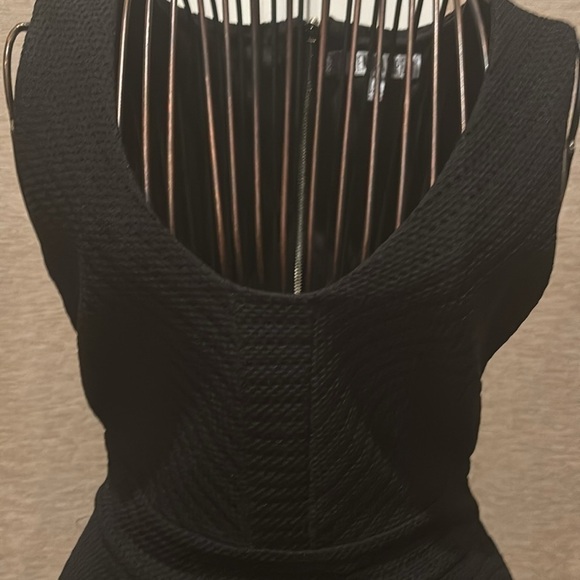 J LO Jennifer Lopez black Pointelle fit and flare dress - Picture 3 of 7